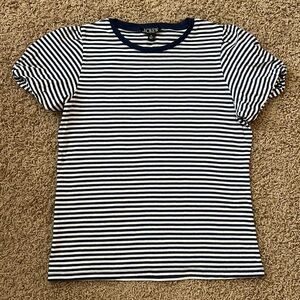 J. Crew striped puff sleeve tee